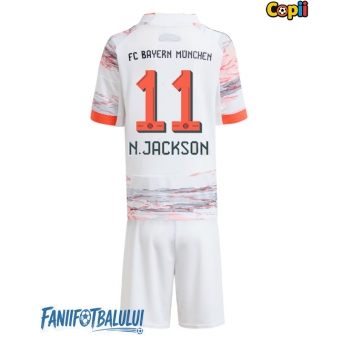 Bayern Munich Nicolas Jackson #11 Echipament de Fotbal Replică 2025-26 Copii Deplasare (+ Șorturi)